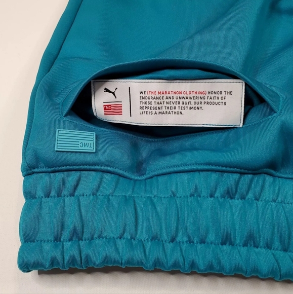 Puma x TMC Mens Size XXL Hustle Way Bermuda Shorts Nipsey Hussle Teal 531215-01 - Picture 9 of 12
